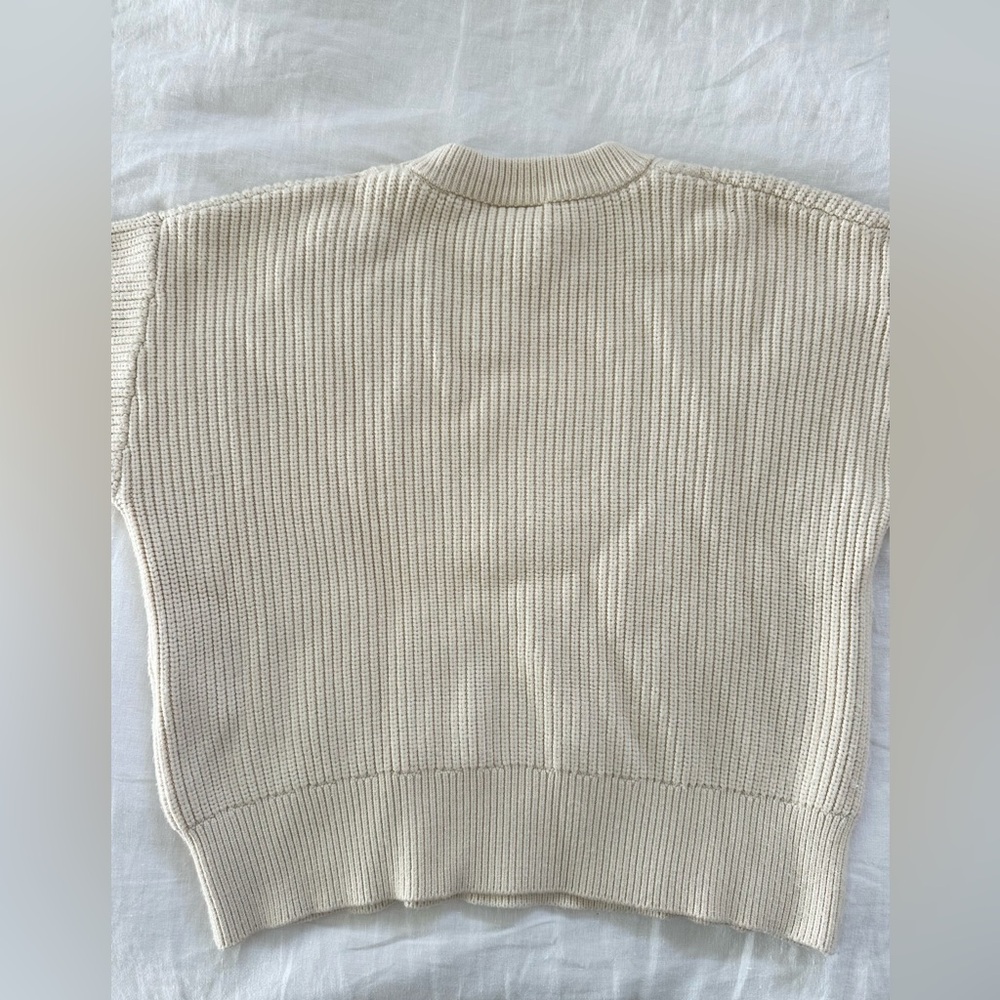 Varley Cream Cable Knit Sweater - Picture 3 of 8